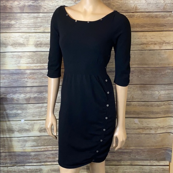 karen millen black studded dress